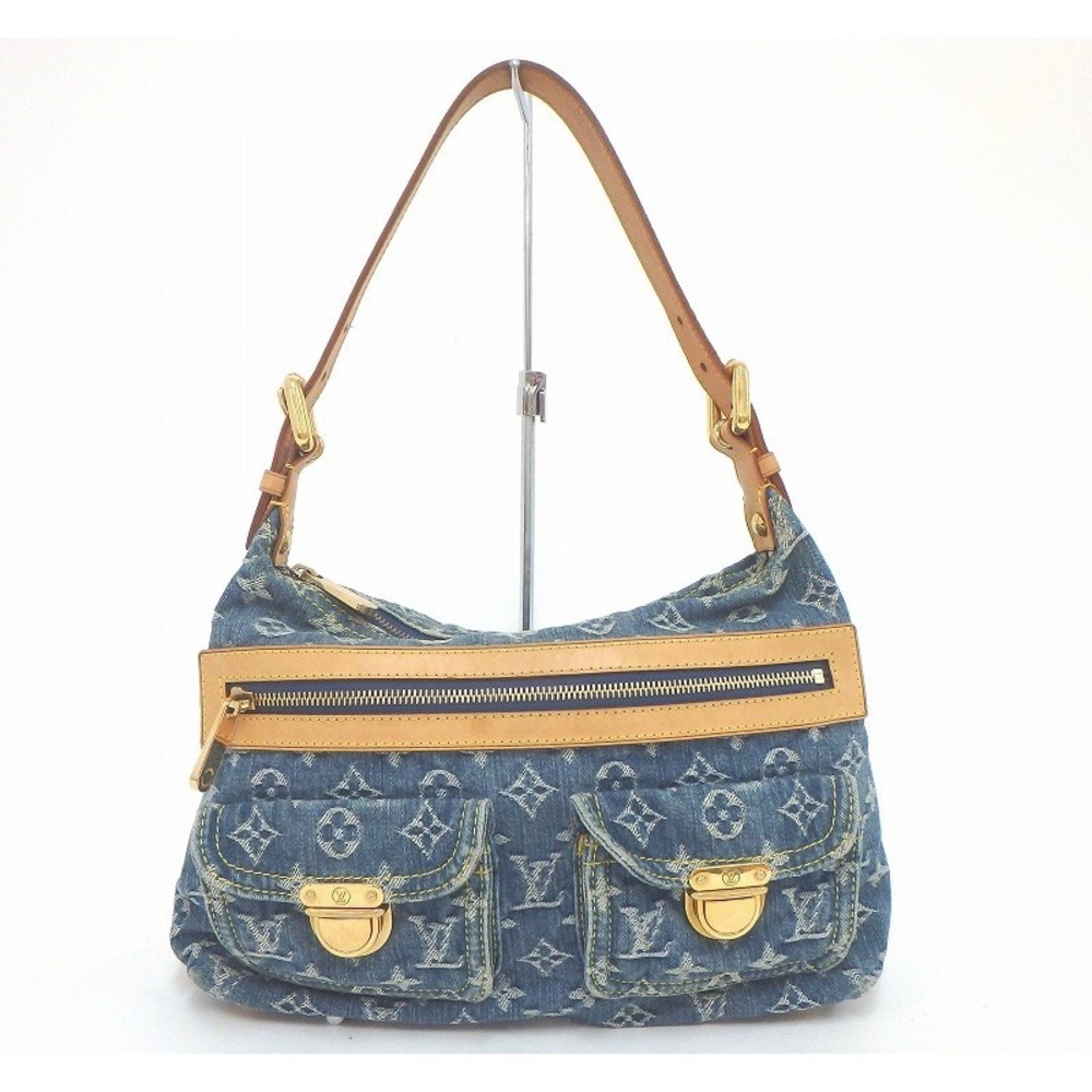 Louis Vuitton Monogram Denim Baggy Denim Shoulder Bag ec